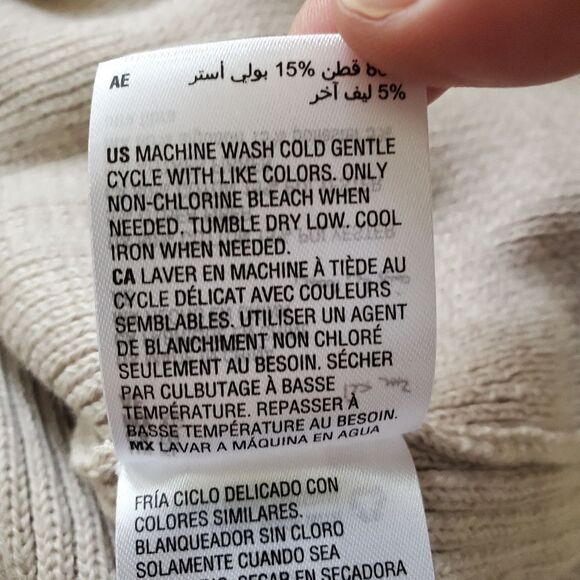 Style & Co Mock Neck Lace-Up Ribbed Knit Sweater Sz XL - Picture 12 of 12